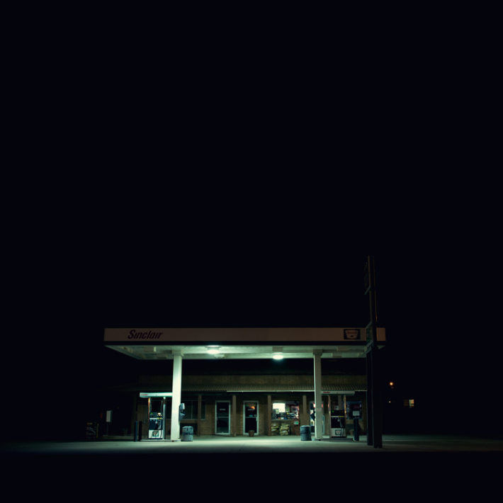 Gas Station at Night by Edwin Tse - toner magazine